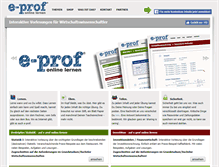Tablet Screenshot of e-prof.de